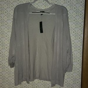 3/4 Sleeve Open Cardigan